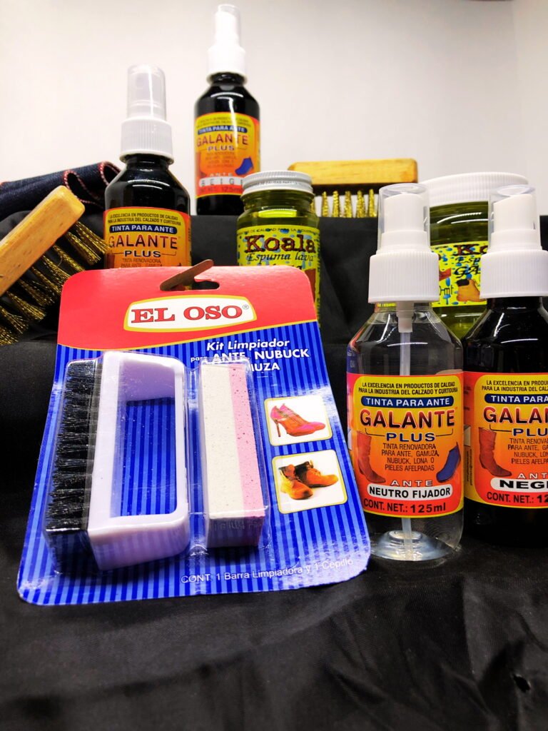 kit para ante oso galante tinta para ante cepillo para ante y gamuza