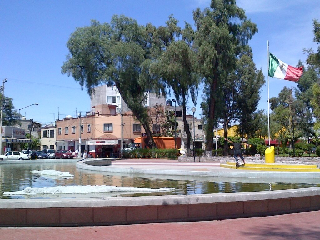 parque colonia estrella fuente de los cocodrilos